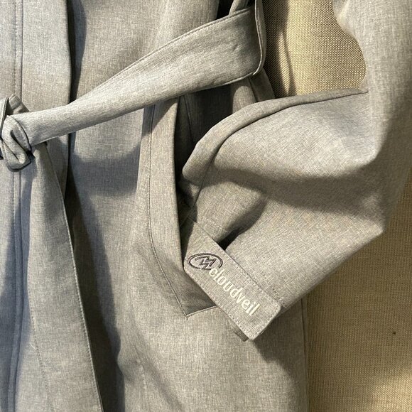 Cloudveil Light Grey Mid-Thigh Jacket - Size Small to Medium - Picture 3 of 14